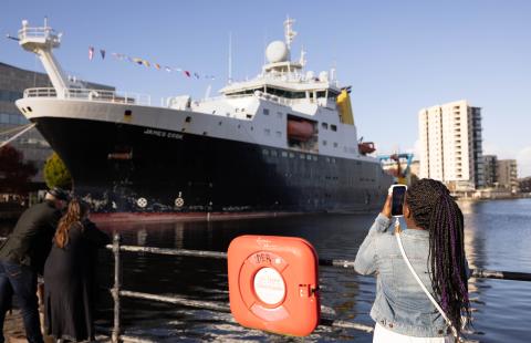 RRS James Cook in Cardiff
